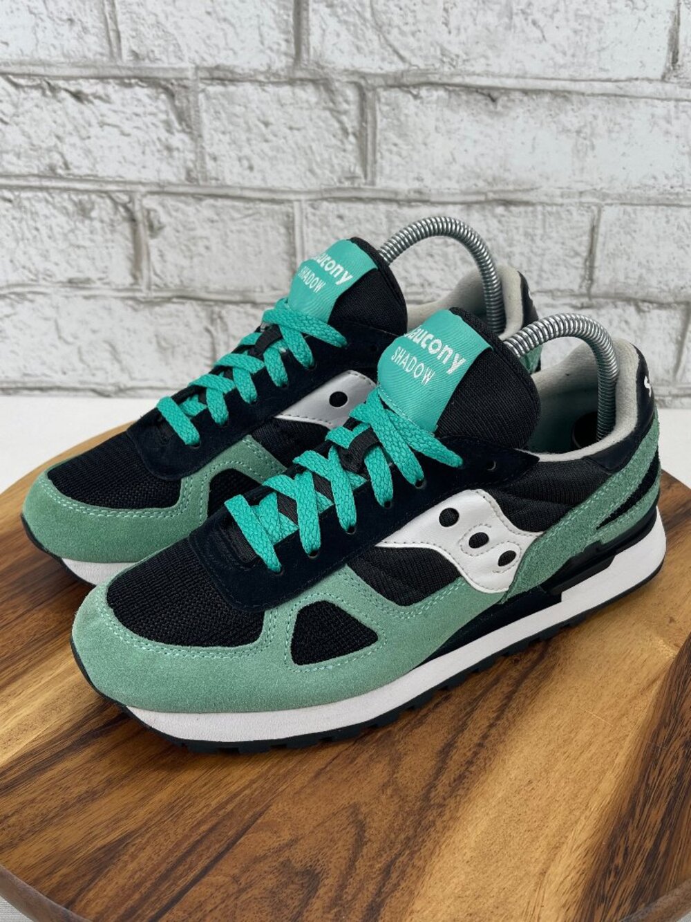 Saucony Shadow Original S2108-609 Mens Sz. 7 Black Aqua Athletic Shoes